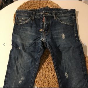 Dsquared skinny jeans with padlock